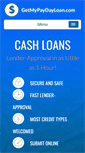 Mobile Screenshot of getmypaydayloan.com